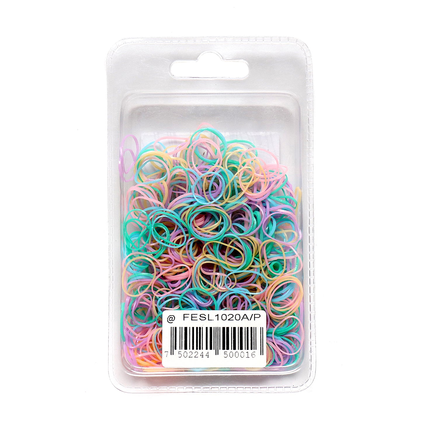 Ligas para cabello de caucho 12 paquetes con 500 piezas c/u