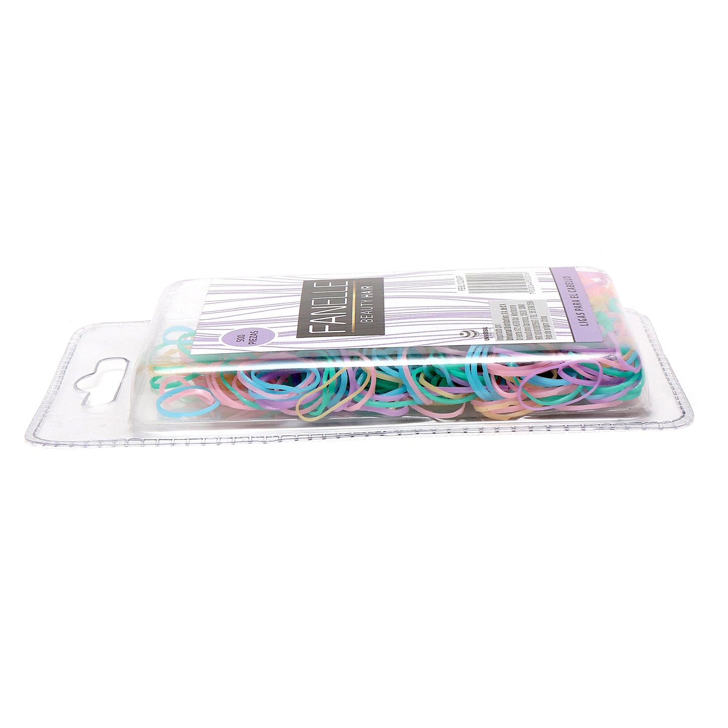 Ligas para cabello de caucho 12 paquetes con 500 piezas c/u