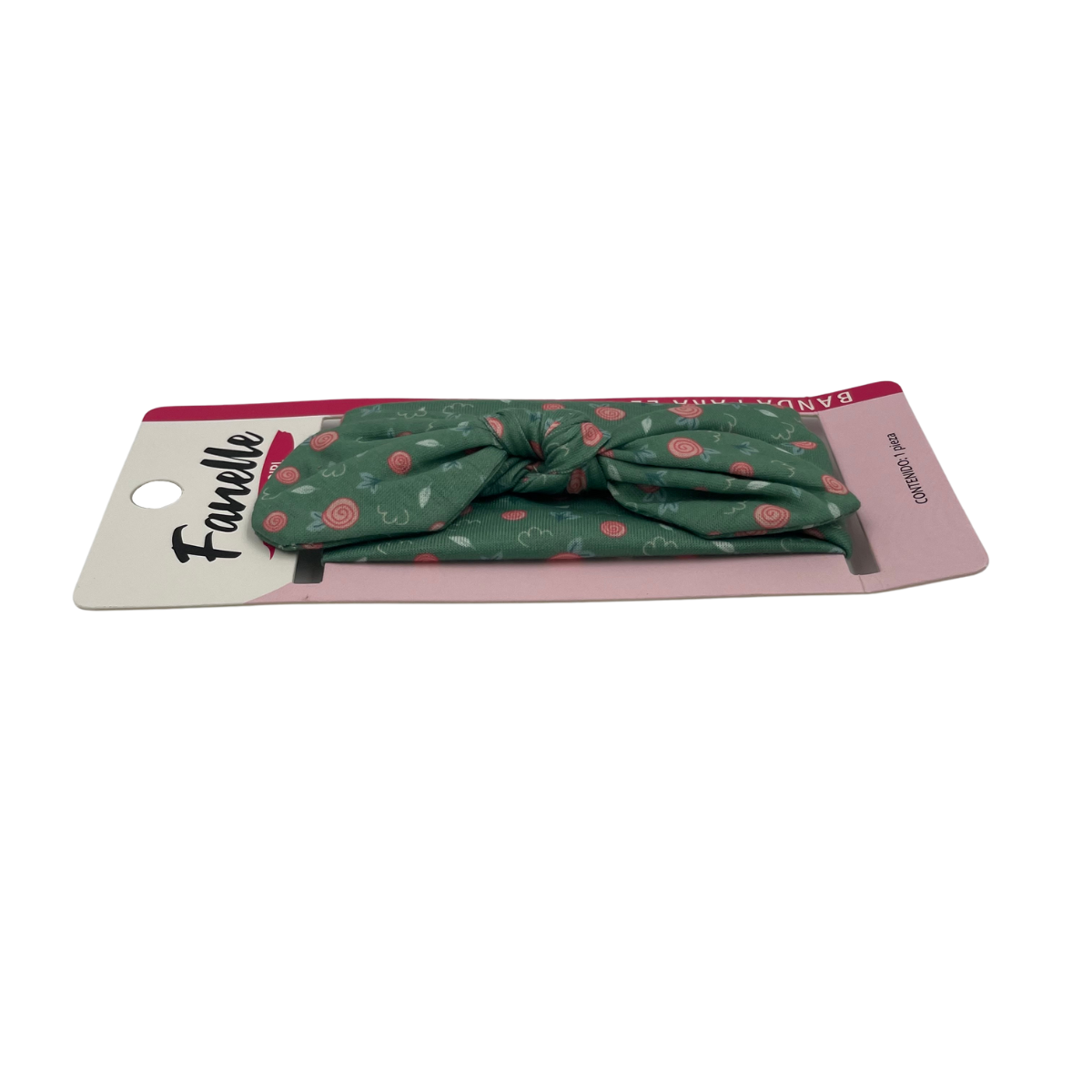Banda para cabello color verde caja con 6 piezas c/u