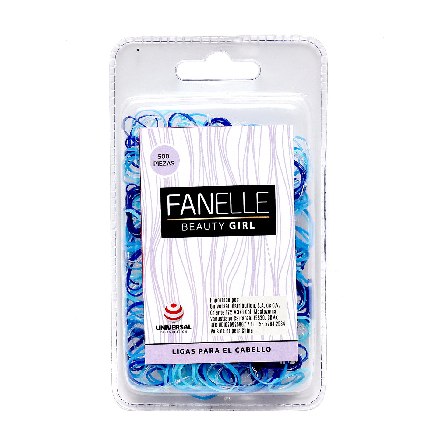 Ligas para cabello de caucho 12 paquetes con 500 piezas c/u