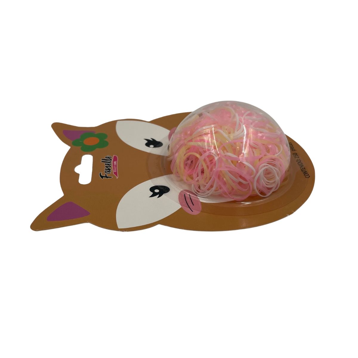 Ligas para cabello de caucho 12 paquetes de 500 piezas c/u