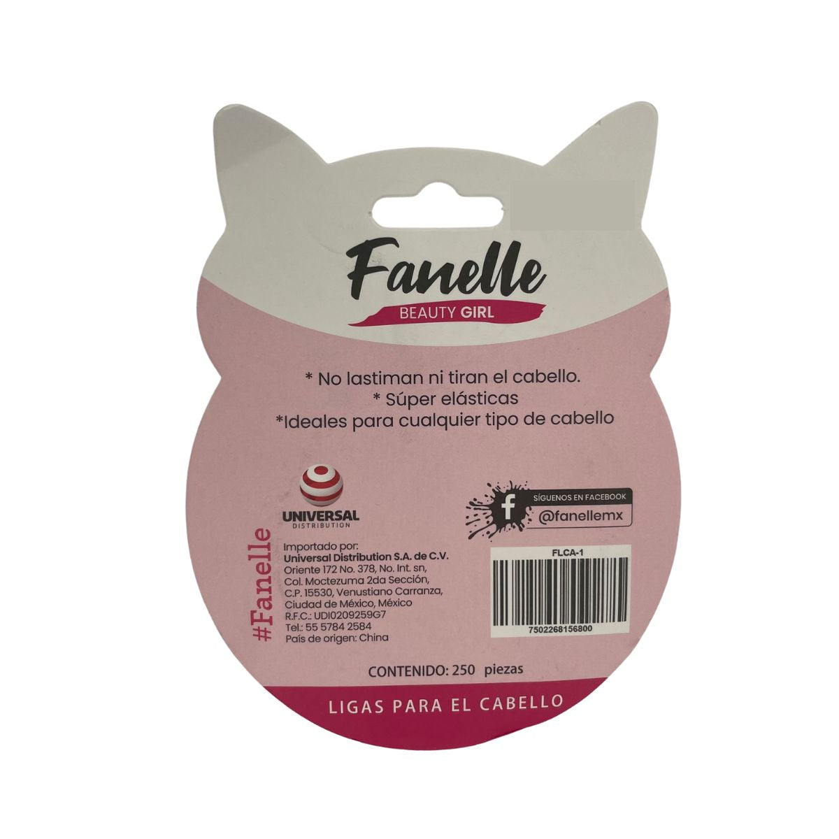 Ligas para cabello de caucho 12 paquetes de 500 piezas c/u