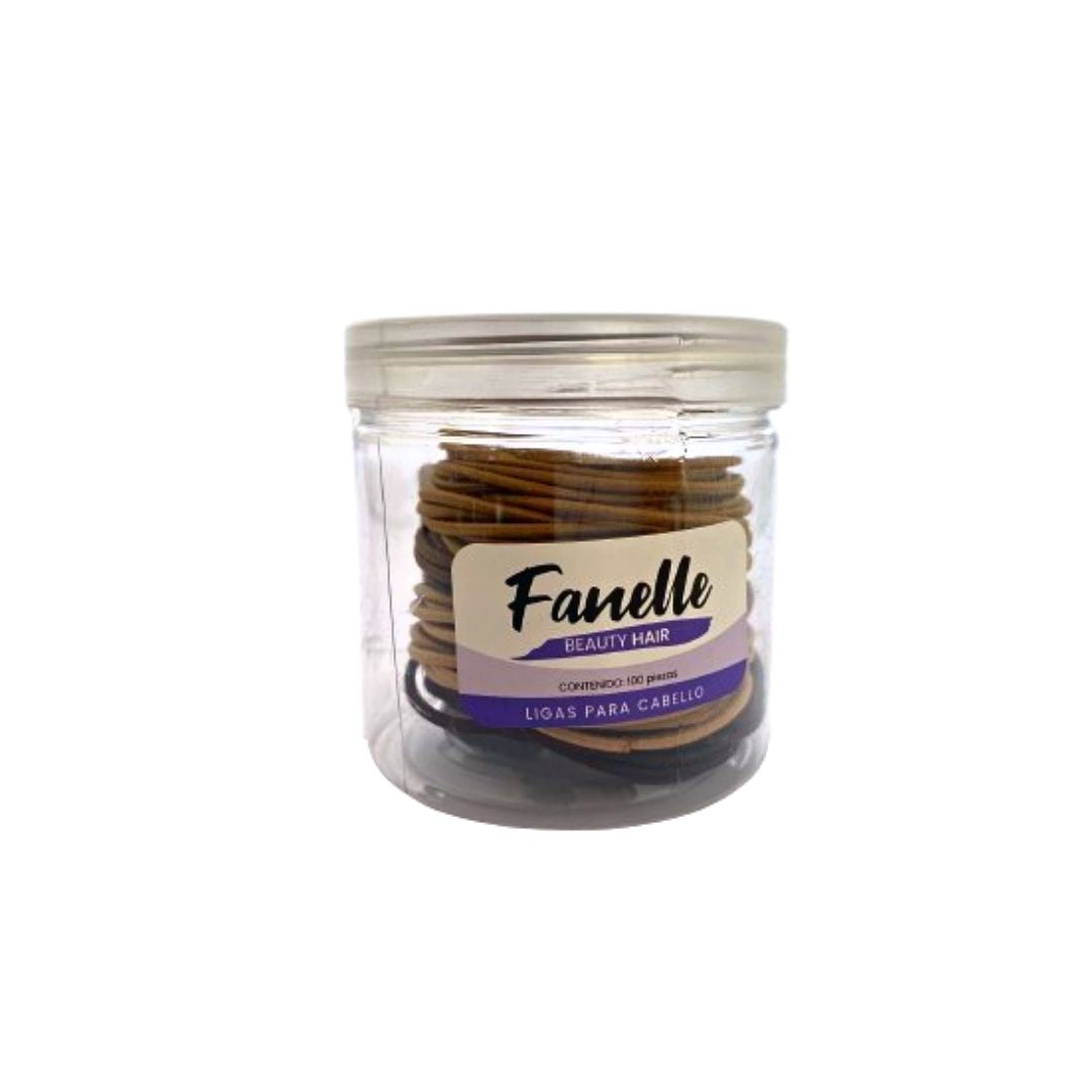 Ligas para cabello 6 paquetes con 100 piezas c/u