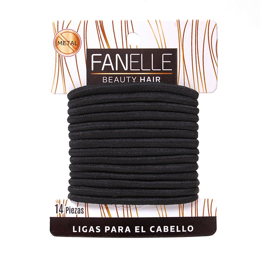 Ligas para cabello 6 tarjetas con 14 piezas c/u