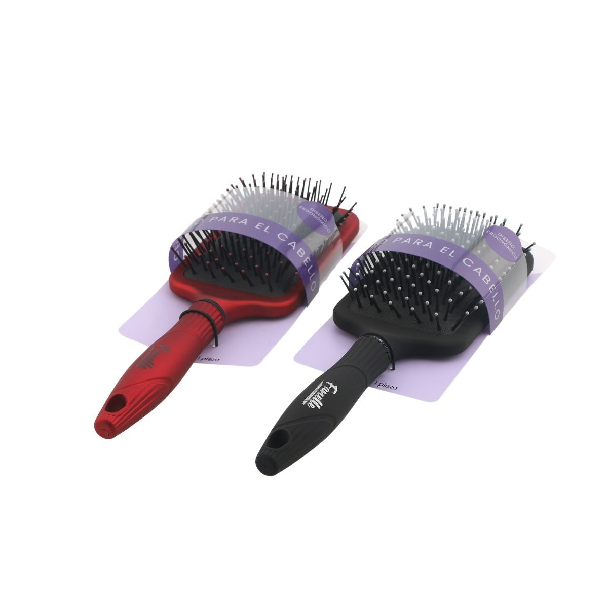 Cepillo tipo paleta para cabello 6 piezas